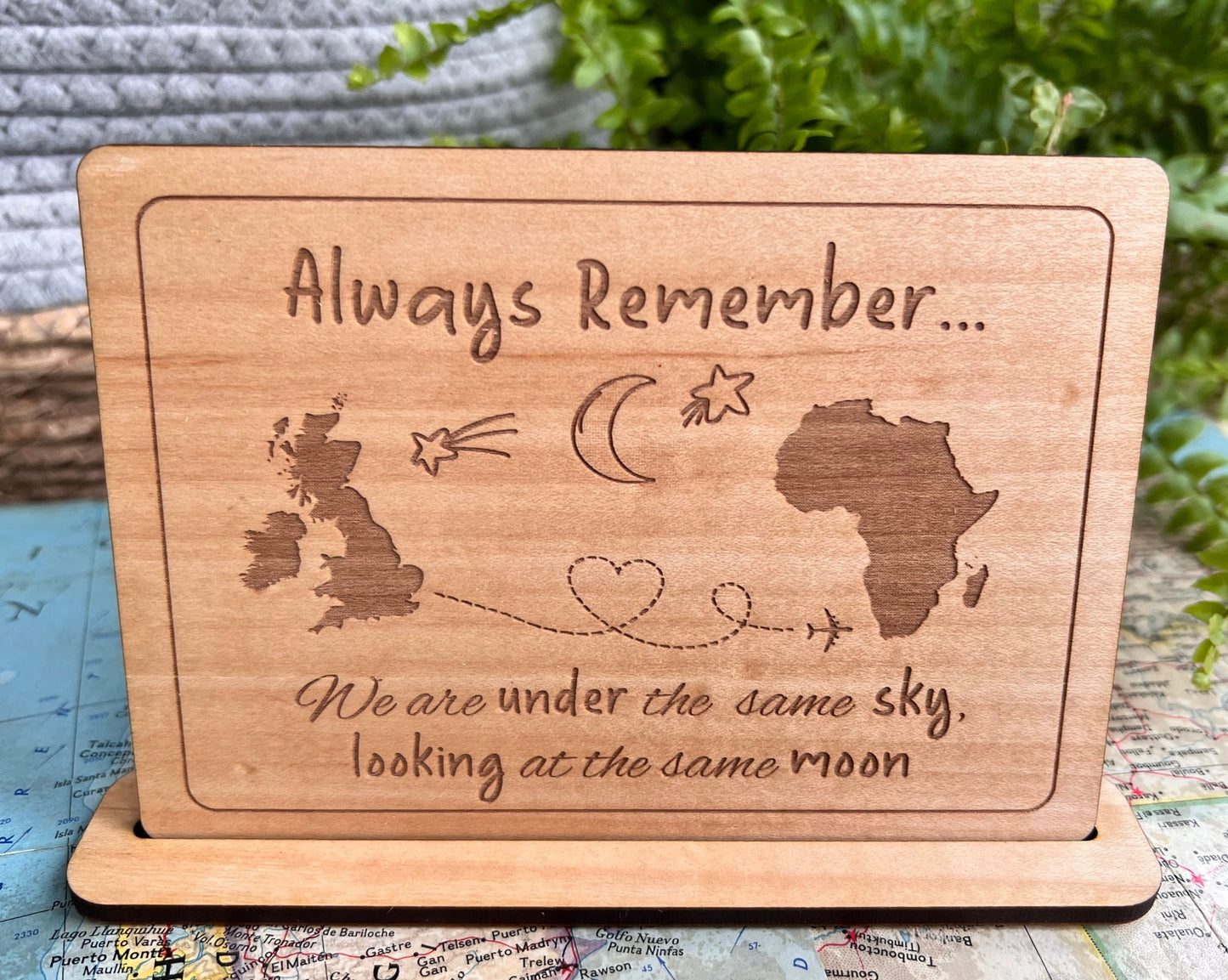 'Under The Same Sky' Personalised Postcard