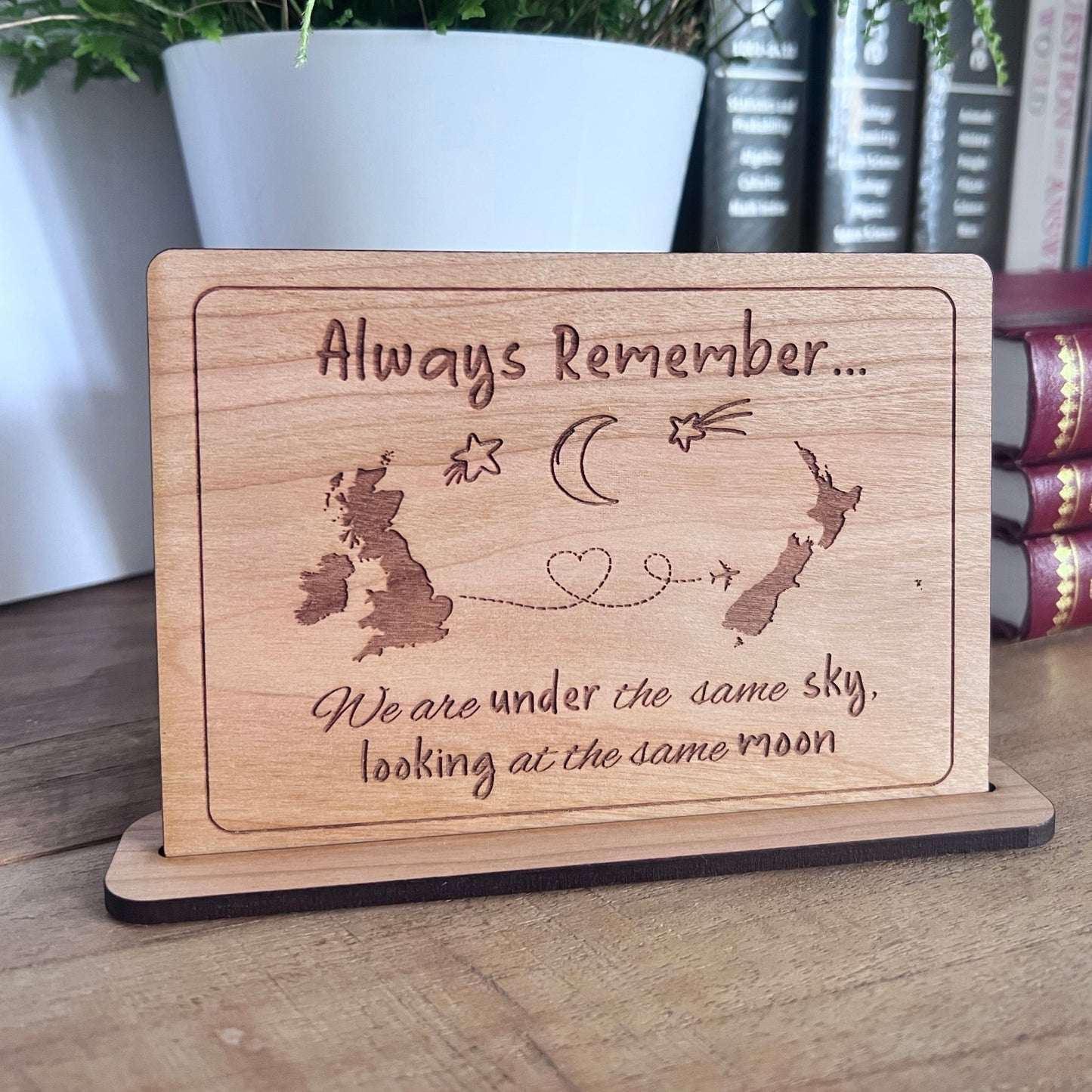 'Under The Same Sky' Personalised Postcard