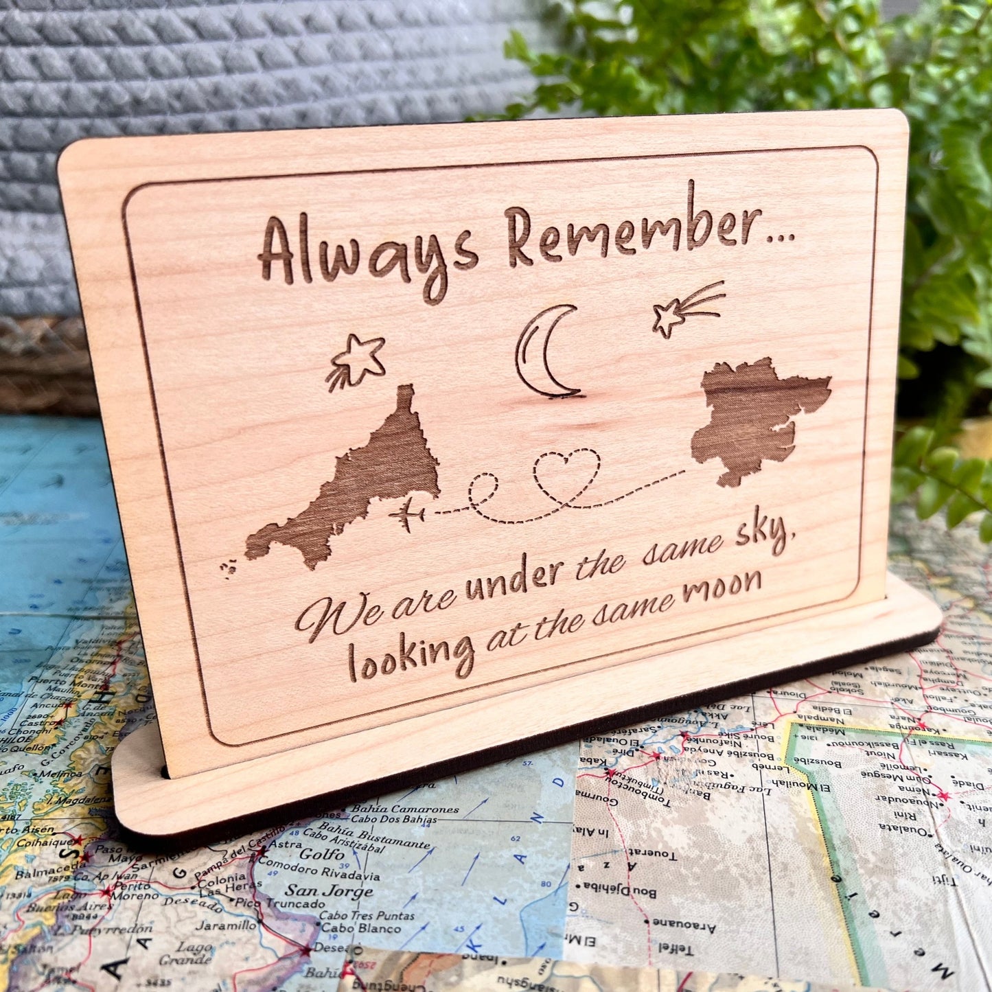'Under The Same Sky' Personalised Postcard