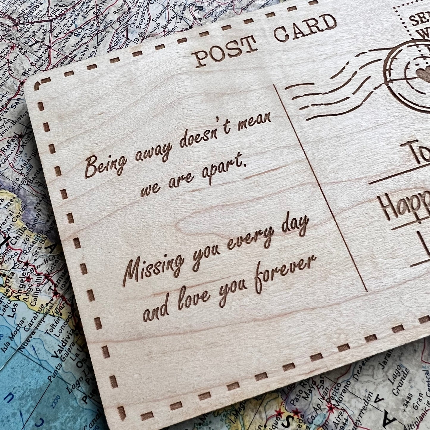 'Under The Same Sky' Personalised Postcard