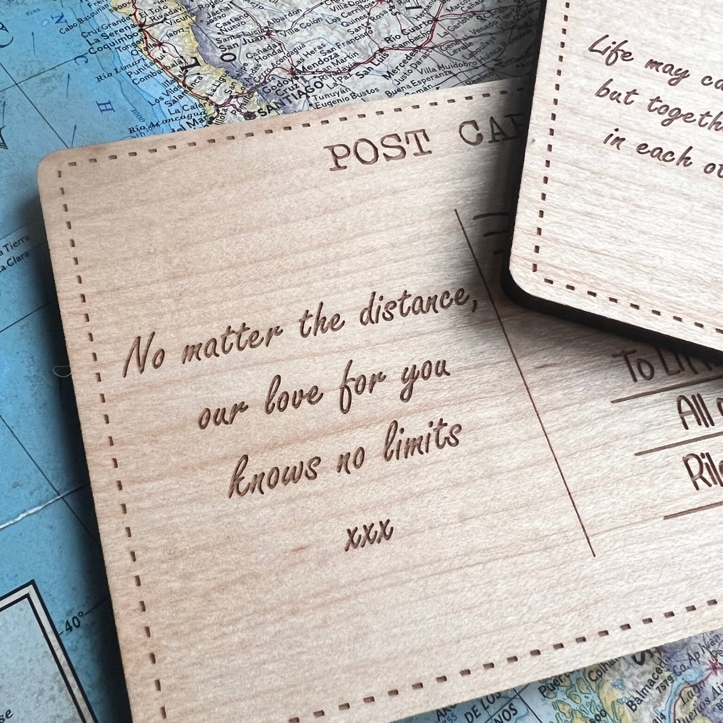 'Under The Same Sky' Personalised Postcard