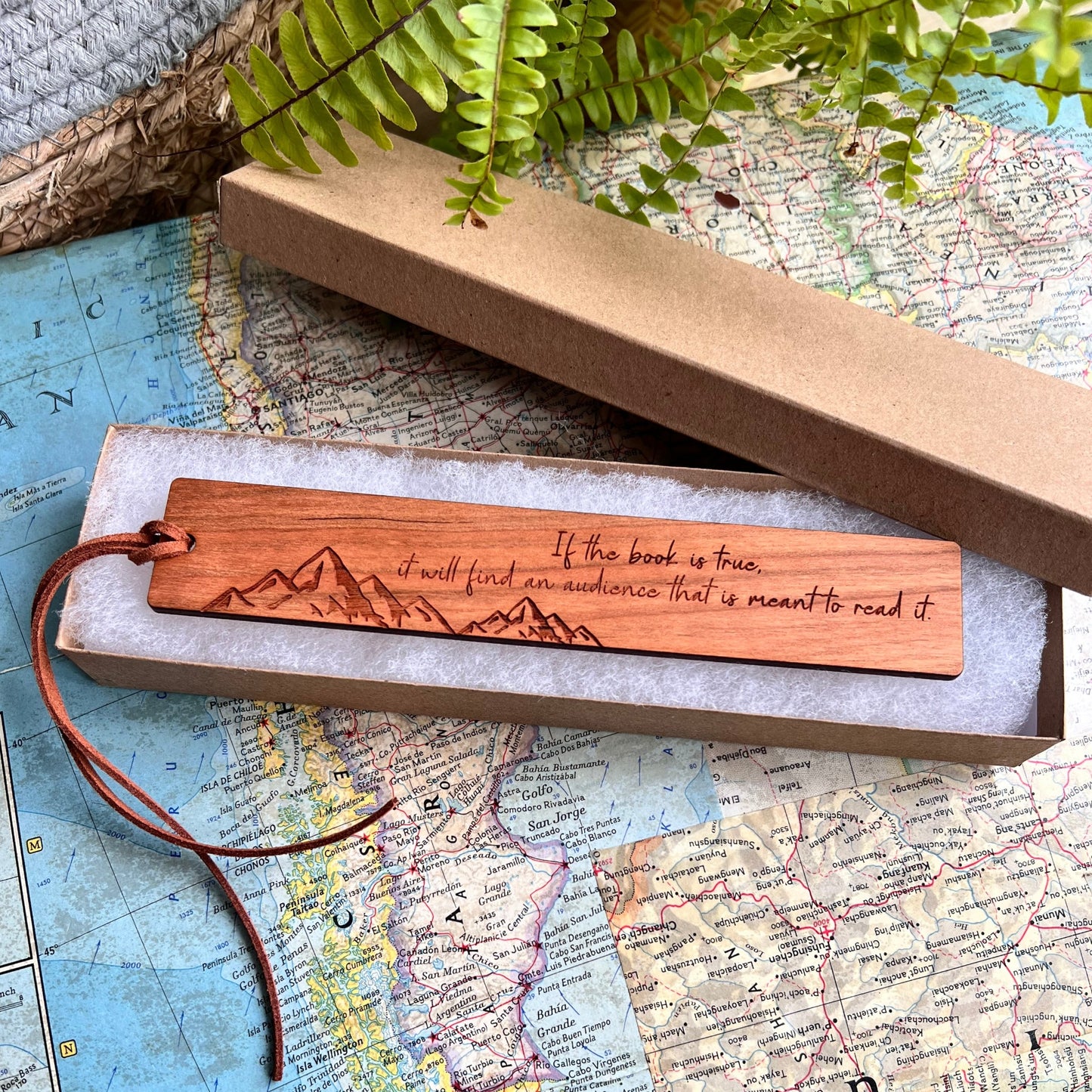 Personalised Mountain Bookmark