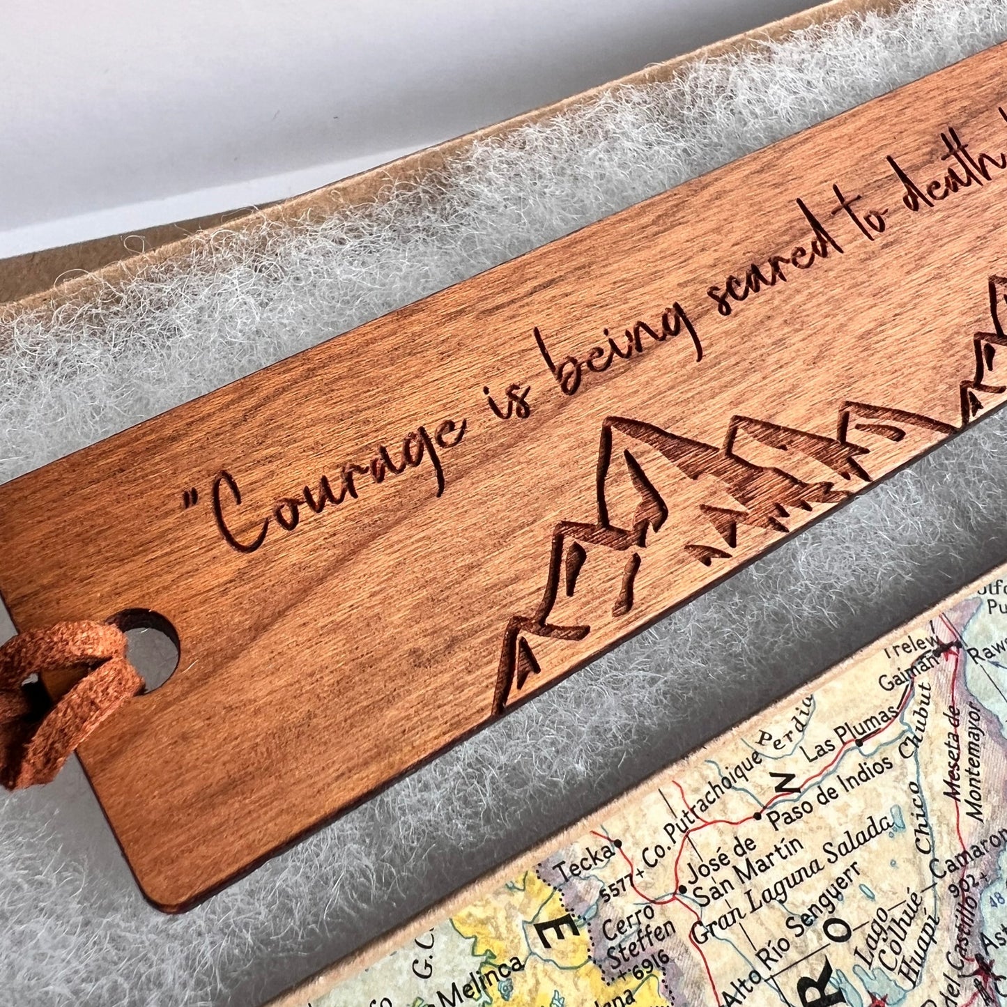 Personalised Mountain Bookmark