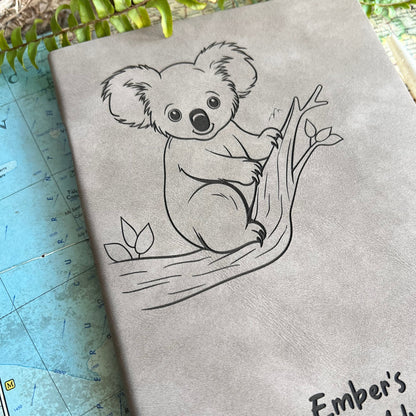 Personalised Koala Travel Journal