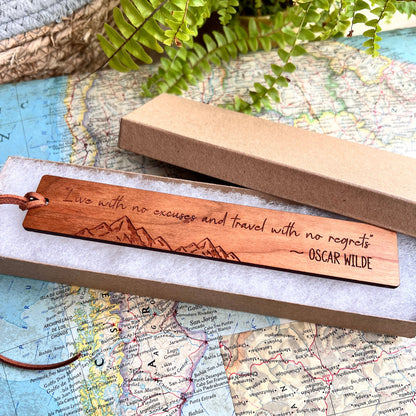 Personalised Mountain Bookmark