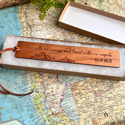 Personalised Mountain Bookmark