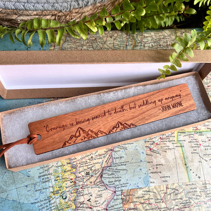 Personalised Mountain Bookmark