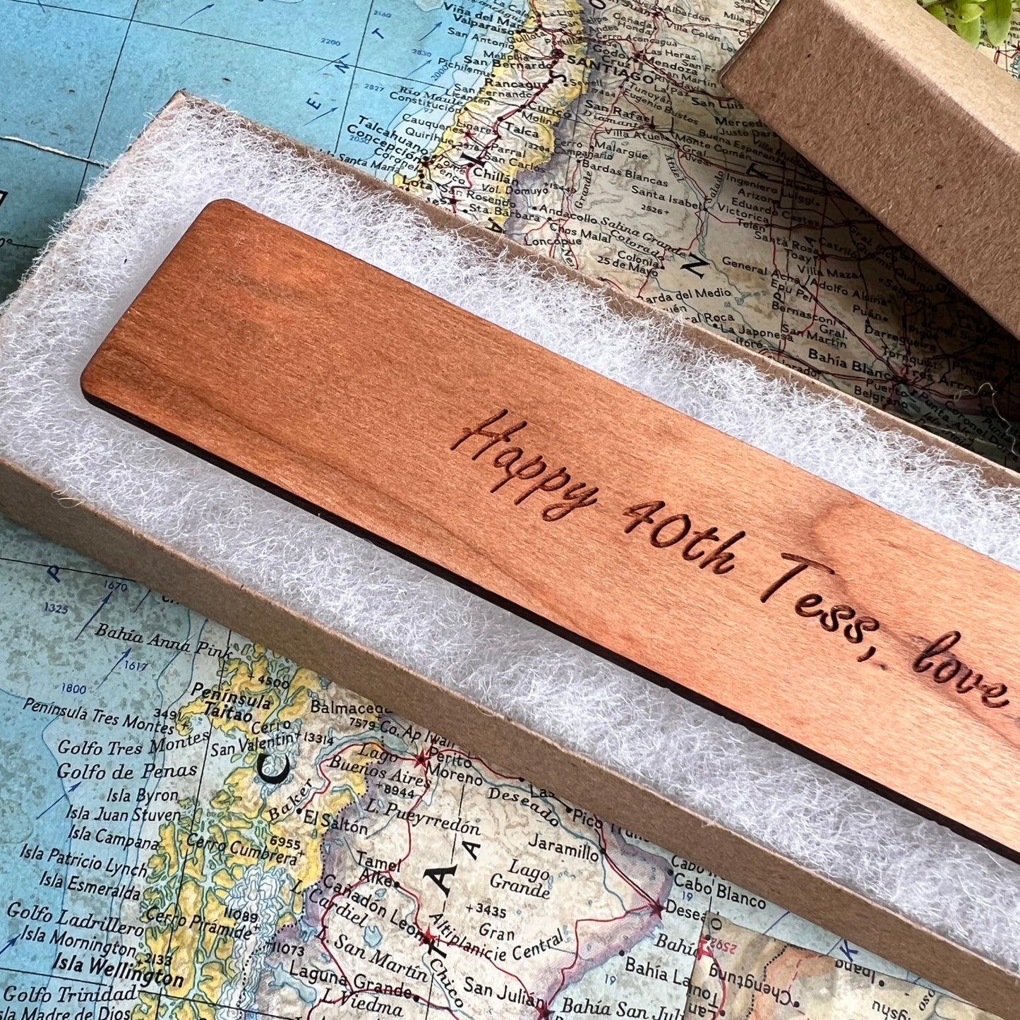 Personalised Mountain Bookmark