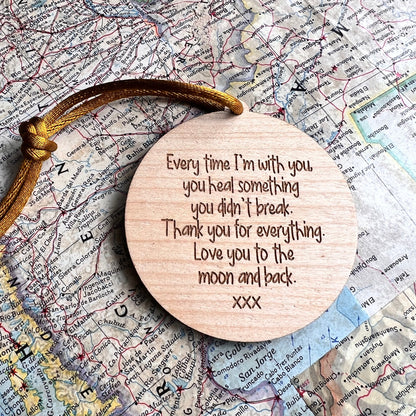 'Under The Same Sky' Personalised Bauble