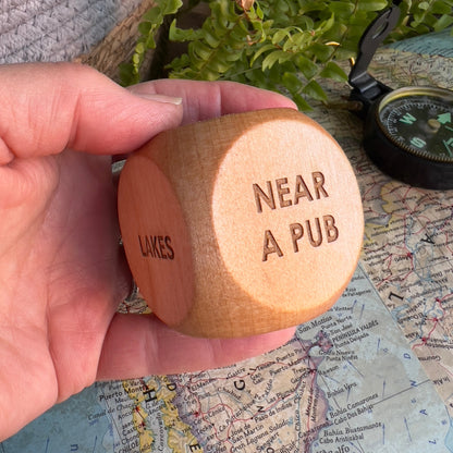 Personalised Camping Decision Dice