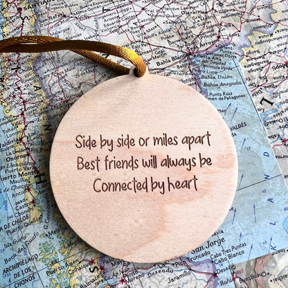 'Under The Same Sky' Personalised Bauble