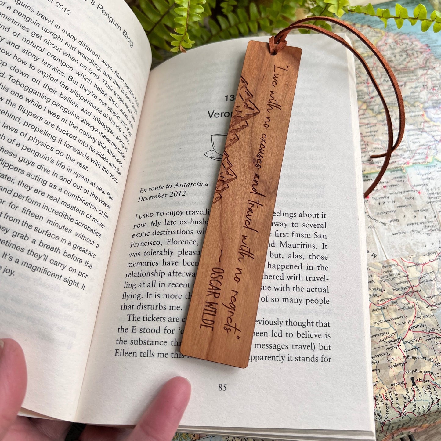 Personalised Mountain Bookmark